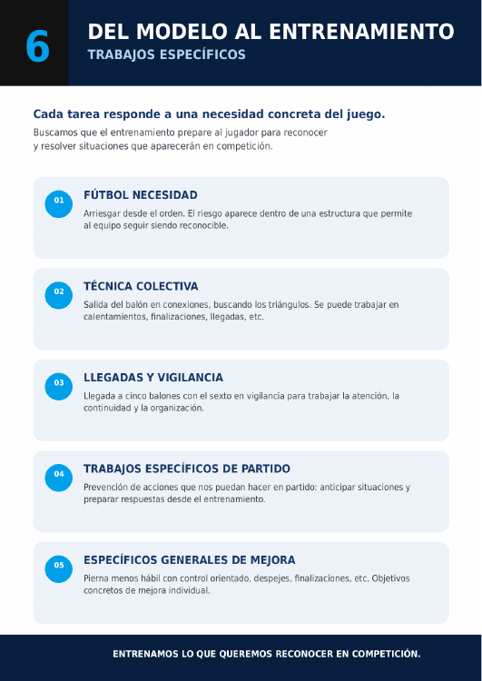 Página 8: trabajos específicos